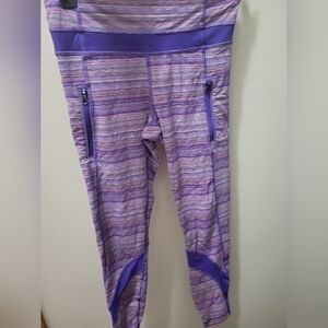 Lululemon crop leggings in purple